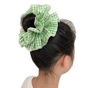 Cuerdas de pelo de alta elasticidad con ribete de encaje, coleta de caballo de gran tamaño, para decoración de cabello para niñas