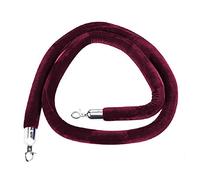 Cuerdas de terciopelo para control de eventos, 2 m, cables de gestión de multitudes en verde, rojo, morado con ganchos plateados, líneas de barrera duraderas para fiestas y exposiciones