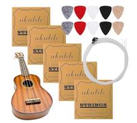 Cuerdas de ukelele - Juego de cuerdas para ukelele de 10 x 10 cm, 5 juegos de reparación de instrumentos musicales para principiantes, amantes de la música, aficionados, conciertos, festivales