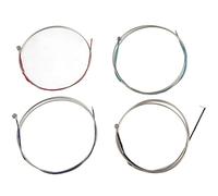 Cuerdas de Viola de 4 Piezas La-1.ª Cuerdas de Viola, Juego de para Violín D-2.ª G-3.ª C-4.ª Níquel de Acero con Extremo Esférico Niquelado Entorchado en Alpaca