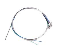 Cuerdas de Violín 4/4 Conjunto Completo, Herida Plateada de Núcleo de Acero, E-A-D-G, 22 Pulgadas, Adecuado para 4/4 de Violín, Núcleo de Acero de Acero Inoxidable y Aleación de