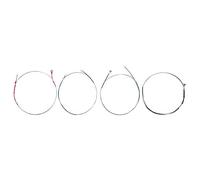 Cuerdas de violín4 piezas Cuerdas de violín Cuerdas de violín 4/4 set completoAccesorios de instrumentos musicales de acero inoxidable plateado para 4/4violin a string