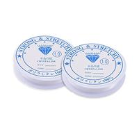 Cuerdas e Hilos para Abalorios Transparente,Pulsera Transparente con Hilo,Hilo de joyería de Perlas,Resistencia al desgarro,Alta Elasticidad,Joyería,Aproximadamente 4m,2piezas(1,0mm)