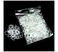 Cuerdas Elasticas 1000pcs Transparente Tenedor de cabello Caucho Hairband Cuerda Silicona Panalón Soporte Elástico TPU Anillos de encaje Anillos Accesorios for el cabello Cuerdas Elasticas Musculacion