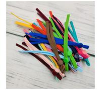 Cuerdas Elasticas 50/100 PCS Mascarilla ajustable Cuerda de costura Cordón Elástico Cable con hebilla Cuerda Negra Bricolaje Haciendo accesorios suministros. Cuerdas Elasticas Musculacion(MIX,10cs)