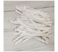 Cuerdas Elasticas 50/100 unids 5 mm Mascarilla ajustable Cable de banda elástica con hebilla Mascarillas elásticas de la oreja de lanyard de la oreja de la cuerda del enemigo Bricolaje Haciendo sumini