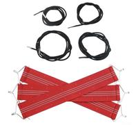 Cuerdas elásticas de diseño elegante y correas de refuerzo que se adaptan perfectamente a la mayoría de los reclinables (juego rojo)