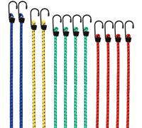 Cuerdas elásticas set de 12 con ganchos metal 30-95cm