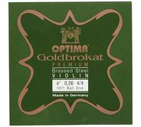 Cuerdas Optima para violín Goldbrokat Premium latón chapado 4/4 Mi 0,26 K medianas