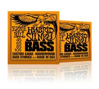 Cuerdas para bajo Ernie Ball 2833 Hybrid Slinky Round Wound (paquete de 2)