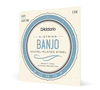 Cuerdas para banjo de 5 cuerdas DAddario EJ60 de n?quel, ligeras, 9-20