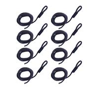 Cuerdas para embarcaciones, Línea de defensa for barco 6 mm x 1,5 m, doble trenzado, línea amarre marina for yates, accesorios for barcos(8pcs)