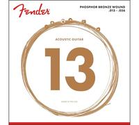 Cuerdas para guitarra ac stica Fender de bronce fosforado con extremo de bola, 60 m, 0,013-0,056