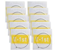 Cuerdas para guitarra acústica nylon, tensión de luz, resistente a la corrosión, latón antióxido, ofrece un tono acústico brillante y bien equilibrado, alto E 1er paquete de 10