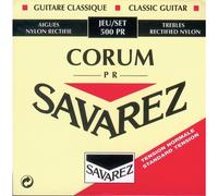 Cuerdas para guitarra cl sica Savarez 500PR Corum Cristal, tensi n est ndar, tarjeta azul