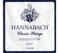 Cuerdas para guitarra clásica Hannabach Serie 841 Tensión Media para guitarra contrabajo, entorchado plateado, escala 750 mm - D4-8414MT