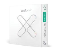 Cuerdas para guitarra D'Addario XS recubiertas - vida útil prolongada para guitarras de 6 cuerdas - XSE1156 - medio arriba/extra pesado abajo, 11-56 - 1 juego