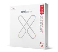 D'Addario XSE1052-3P Cuerdas de guitarra eléctrica con revestimiento de níquel XS. Máxima vida útil con tacto suave y tono excepcional. Para guitarras de 6 cuerdas. 10-52. Light Top/Heavy Bottom,