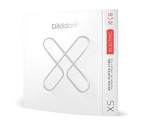 Cuerdas para guitarra D'Addario XS recubiertas - vida útil prolongada para guitarras de 6 cuerdas - XSE1052 - ligero arriba/pesado abajo, 10-52 - 1 juego