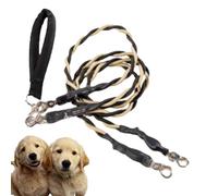 Cuerdas para Perros | Correas Elásticas Doble Cuerda - Accesorios Resistentes Cómodos para Paseos Seguros Entrenamiento al Aire Libre