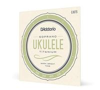 Cuerdas para ukelele soprano D'Addario, titanio, EJ87S, juego de 4 cuerdas, paquete de 1