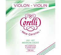 Cuerdas para violín Corelli Crystal G Stabilon Nylon/devanado de plata Forte 704F