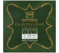 Cuerdas para violín Optima Gold Brocade Premium 24 Carat Gold 4/4 E 0.26 K medium