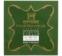 Cuerdas para violín Optima Gold Brocade Premium 24 Carat Gold 4/4 E 0,27 K duras
