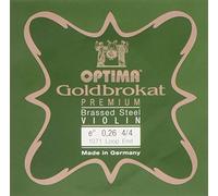 Cuerdas para violín Optima Goldbrokat Premium latón chapado 4/4 Mi 0,26 S medio