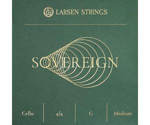 Cuerdas para violonchelo LARSEN STRINGS Sovereign - Cuerda para violonchelo 4/4 - Medium - Cuerda individual D, núcleo de acero con entorchado de acero inoxidable, tensión 14,1 kg/31,0 lbs
