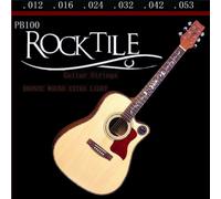 Cuerdas Rocktile para Guitarra Western Light Set de 10 - Cuerdas con Ball Ends - Calibres: .012, .016, .024, .032, .042, .053