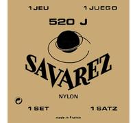 Cuerdas Savarez para guitarra clásica, juego Traditional Concert 520J Alta Tensión, nylon liso, cuerdas de bajo plateadas, tarjeta amarilla, Made in Europa