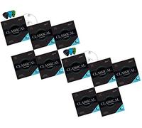 Cuerdas Shaman para guitarra clásica - 10 juegos de cuerdas de nylon premium para guitarra clásica y acústica - Set de 6+2 cuerdas incluyendo 3 púas, cuerda D y cuerda E extra alta