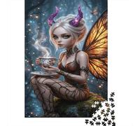 Cuerno de ametista Hada de ala de mariposaRompecabezas Premium 1000 Piezas Cartón Grueso Antistrés Adultos, Entretenimiento Familiar, Regalo Ideal para Días De Lluvia 70x50cm/1000pcs