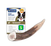 Cuerno de Ciervo | Mascativos Naturales para Perros | Hueso de venado para Perros Rico en Calcio y fósforo | Ideal para la higiene bucal y la Salud Dental | Reduce el sarro y la ansiedad (Small)
