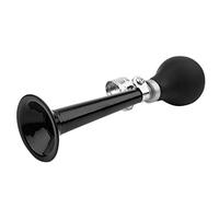 Cuerno de Corneta, Cuerno de Payaso Retro, Cuerno de Bicicleta para Niños, Altavoz Giratorio de Metal Vintage Clásico Sirena Hooter Cuerno de Aire de Caracol con Bombilla para Vehículos(Negro)