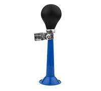 Cuerno de Corneta, Cuerno de Payaso Retro, Cuerno de Bicicleta para Niños, Altavoz Giratorio de Metal Vintage Clásico Sirena Hooter Cuerno de Aire de Caracol con Bombilla para Vehículos(Azul)