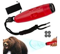 Cuerno de oso para senderismo, alarma de seguridad electrónica portátil de 125 dB con 4 niveles de volumen y 3 , dispositivo de alerta ABS para camping, escalada, deportes al aire libre, uso de