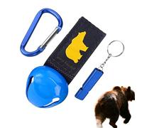Cuerno De Oso para Senderismo | Silbato De Alerta Animal Fuerte | Protección para Osos En Senderismo con Mosquetón - para Collar De Mascota Hombres Supervivencia Ciclismo Aire Libre