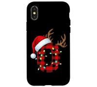 Cuerno de Reno a Cuadros O Christmas Fun Carcasa para iPhone X/XS