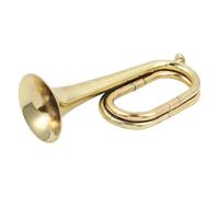 Cuerno de señal de trompeta, cuerno de señal de oro, Instrumentos de latón de trompeta de bolsillo - Juguete Trumpet Gold, Materiales constantes de moda de caballería Trumpette para orquesta