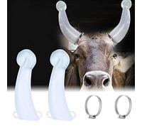 Cuerno De Vaca Anti Pelea Cubierta Protectora, Protectores De Ganado De Becerro De Silicona, Becerro De Silicona Ganado Toro Cuerno De Vaca Cubierta Protectora Anti Pelea Protector Accesorio De Granja