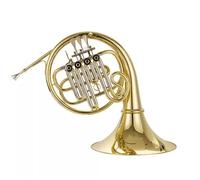 Cuerno Francés En Si Bemol Mayor Una Sola Doble Cuatro Pistones Adecuado Para Presentaciones De Banda E Iglesia(Single-row 4-valve French horn)