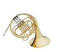 cuerno francés Instrumento De Trompa Laca Dorada Afinación En F Trompa De Tres Teclas Banda De Un Solo Tubo