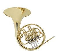 cuerno francés Instrumento De Trompa Sib Afinación De Cuatro Teclas De Un Solo Tubo De Oro