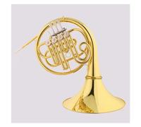 Cuerno Francés para Principiantes Instrumento Profesional De Banda De Música De Trompa F/Bb De Doble De 4 Teclas Con Accesorios