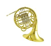 Cuerno Francés para Principiantes Trompa Dividida De Cuatro Botones, Doble Hilera, Latón Lacado En Oro, Si Bemol A Fa, Trompa Con Accesorios