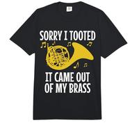 Cuerno francés Sorry I Tooted It Came out of My Brass Funny Comfort Colors Adult Heavyweight T-Shirt