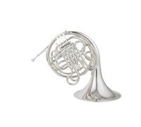 Cuerno Francés Trompa Bach Integral Doble 4 Teclas Fa Sib Plata Con Accesorios