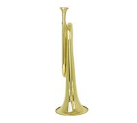 Cuerno Trompeta Instrumento Colección De Instrumentos Musicales Latón Principiantes Corneta (Color : Golden)